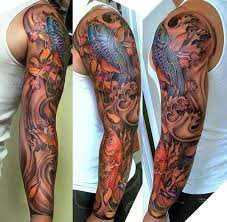 Tattoo Design Koifish Full Sleeve Full Sleeve Tattoos Half Sleeve Tattoo Half And Full Sleeve Tattoos