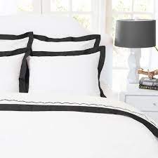 Sure, it may not offer the room the warm give the bedroom a classic, elegant look using a black trim for white walls or bedding. Black And White Bedding The Linden Black Bedding Crane Canopy