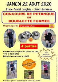 64 triplettes en jeu sont possibles. Agenda Concours De Petanque Club Football Fc Saint Saturnin La Milesse Footeo