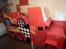 Lightning Mcqueen Style Bunk Bed With By Dreamcraftfurniture 950 00 Kids Bedroom Designs Childrens Furniture Disney Cars Bed
