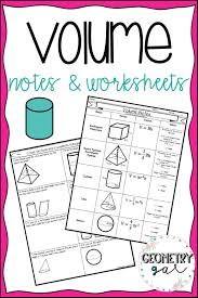 Volume And Cavalieri S Principle Guided Notes And Worksheets Geometry Lessons High School Geometry Notes High School Math Activities