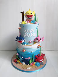 2nd Birthday Baby Shark Cupcake Cake Pin By Bonnie Carmine On Bake Me A Cake As Fast As You Can With Images Shark Birthday Cakes Baby Boy Birthday Cake Boys 1st Birthday Cake