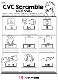 Activities Put The Word That Matches The Picture Cvc Words Worksheets Cvc Words Three Letter Words