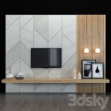3d Models Tv Wall Tv Shelf 32 Living Room Tv Unit Designs Tv Room Design Living Room Design Modern