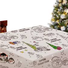 60 iconic christmas dinner recipes to fill out your whole menu. Kids Colour Your Own Christmas Tablecloth Xmas Childrens Table Cloth Decoration 8719202690675 Ebay
