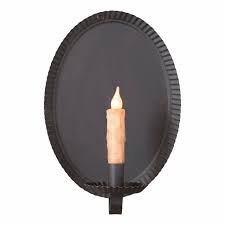 Featuring an extending accordion arm and a pivoting head, our adjustable wall sconce lamp illuminates small spaces without using up floor space. Smokey Black Oval Tinner S Metal Candle Wall Sconces Set Of 3 Candle Holder Wall Decor