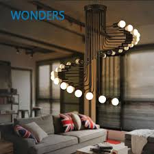 Determining the best lighting for high ceilings will depend upon various factors including the type of room, the décor, and the amount of natural light available in the room. Loft Modern Pendant Light Iron Minimalist Spiral Staircase Lamp Drop Lighting Fixture For High Ceiling Office Shop Bar Cafe Drop Light Fixtures Light Fixturesmodern Pendant Aliexpress