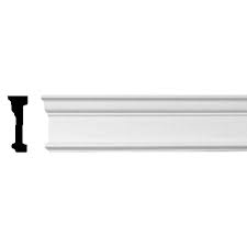 Create a tiered level of design opportunities and possibilities by applying your chair railing 1/3 of the way up a wall, parallel to the baseboards, to prevent chairs from marking the walls. Ekena Millwork 1 3 4 In X 4 3 4 In X 94 1 2 In Polyurethane Holmdel Chair Rail Moulding Cha05x02ho The Home Depot Chair Rail Moulding Chair Rail Chair Rail Molding