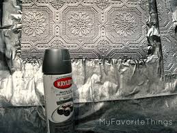 My Favorite Things Punched Tin Backsplash Punched Tin Backsplash Tin Backsplash Faux Tin