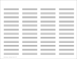 ruled paper with two columns