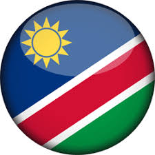 Canada and namibia flag waving in the wind against white cloudy blue sky together. Namibia Flag Vector Country Flags