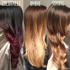 The Difference Between Colormelt Ombre And Sombre Sac Stilleri Uzun Sac Boyali Sac
