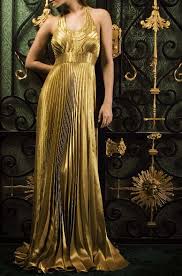 Marc Audibet For Vionnet Gold Dress Fashion Dresses