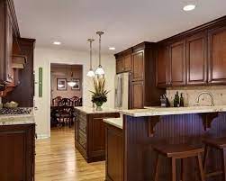 We did not find results for: Rich Dark Cabinets W Blonde Hardwood Floors And Granite Countertops Home Remodel Dark Wood Kitchen Cabinets Stained Kitchen Cabinets Cherry Cabinets Kitchen