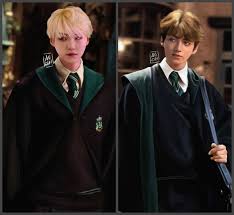 I love bts and harry potter haha, so once i saw those au edits around twitter. Min Yoongi Hogwarts Jeon Jungkook And Au Image 7262123 On Favim Com