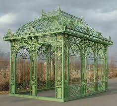 Tall Rectangular Garden Gazebo Conservatory Or Pavilion Open Model With No Glass Or Top Panel 50 03360a Garden Gazebo Victorian Greenhouses Gazebo