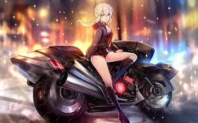 Daftar harga sepeda motor klasik baru dan bekas di indonesia 2021. Hd Wallpaper Anime Girl Motorcycle Rainy Day Automotive Design Vehicle Wallpaper Flare