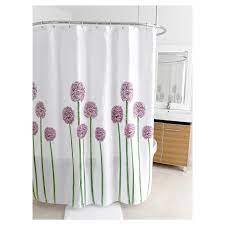 Fabric Floral Shower Curtain Purple Green Splash Home Floral Shower Curtains Fabric Shower Curtains Lavender Shower Curtain