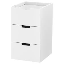 Nordli Schubladenelement 3 Schubl Weiss Ikea Deutschland Schubladenelement Wandregal Schubladen