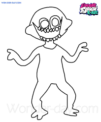 Can you coloring all characters friday night and finish the pictures ! Friday Night Funkin Coloring Pages Printable Coloring Pages