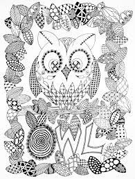 Click to share on facebook (opens in new window). Halloween Zentangle Owl Halloween Adult Coloring Pages