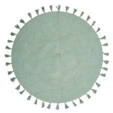 Round Yellow Mustard Cotton Rug With Tassels D100 Nina Maisons Du Monde In 2020 Tapijt Groene Tapijten Kinderkamer Kleed