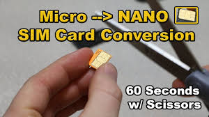 (nano, micro, standard)want to convert your sim card to a micro or standard sim? Micro Sim To Nano Sim Card Conversion With Just Scissors In 60 Seconds Youtube