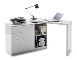 Organize your desk with these beautiful desk organization&accessories. Asko White High Gloss Office Desk With Clever Swivel Storage
