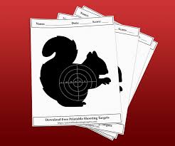 free squirrel shooting targets printable shooting targets