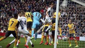 Bukayo saka (arsenal) left footed shot from very close range to the centre of the goal. West Bromwich Albion 3 1 Arsenal Bbc Sport