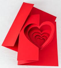 Use red backing for a nice homemake valentine's card. 7 Heart Pop Up Card Ideas Valentines Diy Paper Crafts Heart Pop Up Card