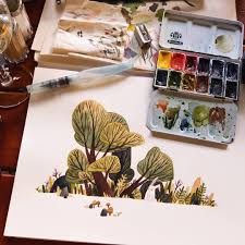 16 2 Mil Curtidas 53 Comentarios Ira Sluyterman Van Langeweyde Iraville No Instagram I Paint Ou Plant Illustration Watercolor Illustration Illustration