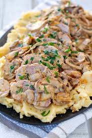 Crock pot pork chops smothered in mushroom soup recipe. Instant Pot Pork Tenderloin Potatoes With Creamy Mushroom Sauce