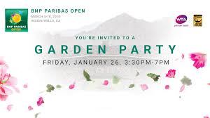 The title marked del potro s first at masters 1000 level having lost in the final on three previous occasions including the indian. Bnp Paribas Open Hosts Garden Party To Launch Tennis Season