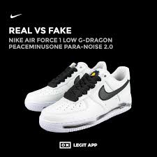 It's already too late to buy the kicks from nike at their $200 price because they sold out within hours of being released on saturday, nov. Real Vs Replica Nike Air Force 1 Low G Dragon Peaceminusone Para Noise 2 0 Legit App