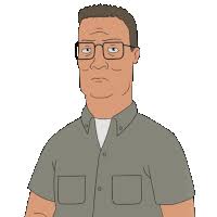 Annoyed Hank Hill Sticker