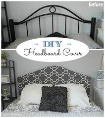 To soften things, we then covered the entire headboard with wadding. Remodelaholic Easy No Sew Headboard Slipcover Tutorial
