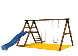 Composizione da gioco da giardino per bambini con casetta rialzata con scivolo ed altalena. Altalena Quadra A 1 O 2 Posti Con Scivolo E Con Estensione
