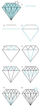 Notice how the side street is drawn with horizontal lines. How To Draw A Diamond Step By Step Guide