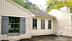 The beauty and color of california homes is attributed to o.a. Serendipity Refined Blog Tutorial German Schmear Lime Putty Stucco Red Brick Ranch Makeover