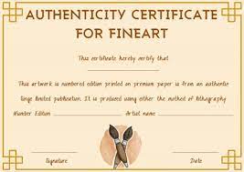 The certificate of authenticity photography, nevertheless it is certainly dependent upon where most likely located in conjunction with the kind of printing device you make use of. Fine Art Certificate Of Authenticity Template Free Art Certificate Certificate Name Signature