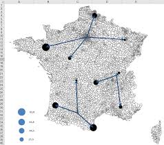 How To Design A Flow Map For Logistics With Excel Map