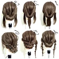 21 Super Easy Updos For Beginners Beginners Easy Super Updos In 2020 Hair Lengths Medium Length Hair Styles Medium Hair Styles
