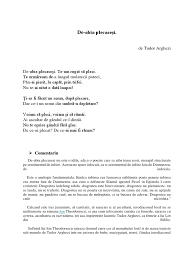 De Abia Plecasesi Comentariu