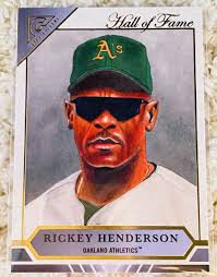 2020 TOPPS GALLERY RICKEY HENDERSON HALL OF FAME INSERT #HOFG-7