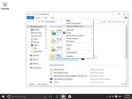 Follow the steps listed below. How To Use Quick Access In Windows 10 Dummies