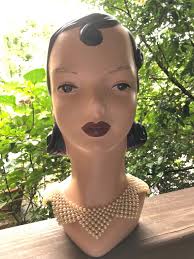 60's ELEGANT PEARL Necklace Collar/vintage Beaded Collars/pearl  Collars/60's Necklace/vintage Necklace/60's Collars/deadstock Mint  Condition