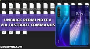 Connect your mi account to your xiaomi device · unlocking the bootloader using mi unlock tool. How To Unbrick Redmi Note 8 Via Fastboot Commands Droidwin