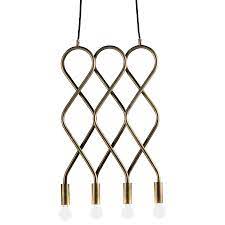 Vierflammige Design Pendelleuchte Aus Messing Casa Lumi