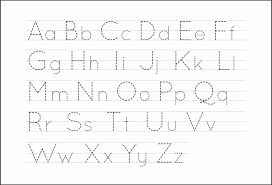 Letter font color is in black. 10 Best Free Printable Alphabet Tracing Letters Printablee Com